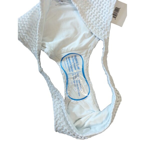 Demi Moore x Andie Swim The Tropez Bottom White Textured Size Medium - Picture 8 of 10